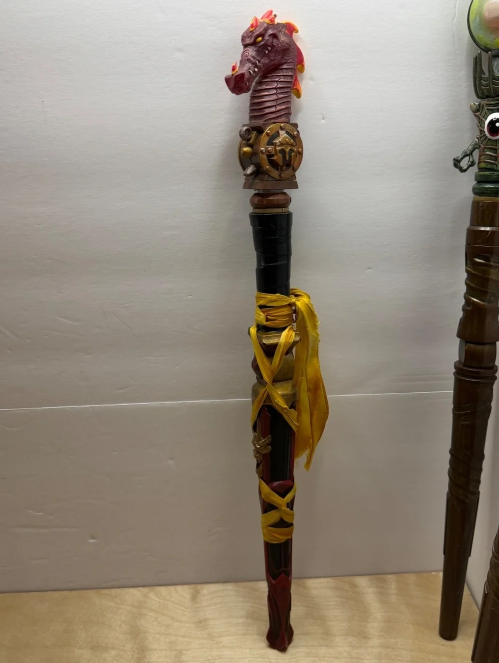 MagiQuest Wands x3 Red Blue Dragon Green Eye Toppers Great Wolf Lodge - Untested